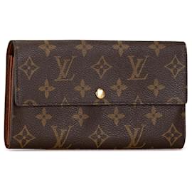 Louis Vuitton-Brown Louis Vuitton Monogram Sarah Long Wallet-Brown