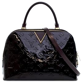 Louis Vuitton-Purple Louis Vuitton Monogram Vernis Melrose Satchel-Purple