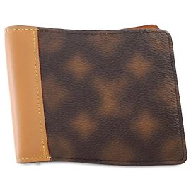 Brown Louis Vuitton Blurry Monogram Slender Wallet Brown