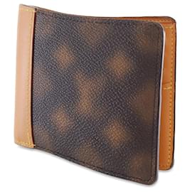 Louis Vuitton-Brown Louis Vuitton Blurry Monogram Slender Wallet-Brown