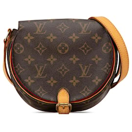 Louis Vuitton-Brown Louis Vuitton Monogram Sac Tambourine Crossbody Bag-Brown