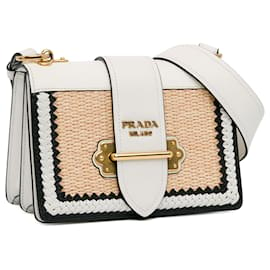 Prada-Tan Prada Cahier Crossbody Bag-Camel