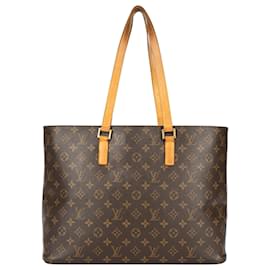 Louis Vuitton-Louis Vuitton Canvas Monogram Luco Shopper Bag-Brown