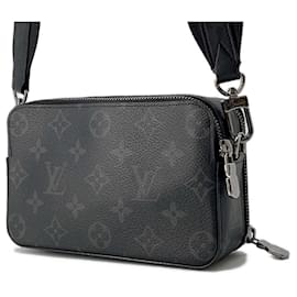 Louis Vuitton-Louis Vuitton Monogram Eclipse Shoulder Bag-Black