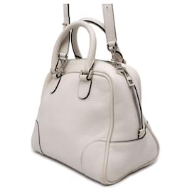 Loewe-Loewe Amazona 75 Leather Handbag-White