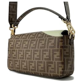 Fendi-Fendi Shoulder Bag Zucca Baguette Antonio Lopez Medium-Brown,Multiple colors