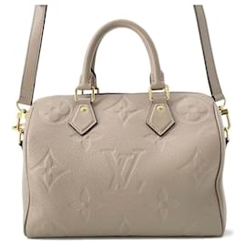 Louis Vuitton-Louis Vuitton Monogram Empreinte Speedy Bandouliere 25 Handbag-Grey