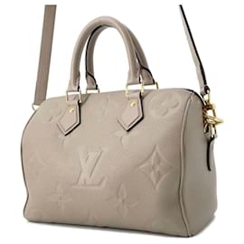 Louis Vuitton-Louis Vuitton Monogram Empreinte Speedy Bandouliere 25 Handbag-Grey