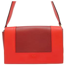 Céline-Celine Medium Shoulder Bag-Red