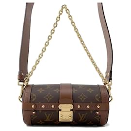 Louis Vuitton-Louis Vuitton Monogram Papillon Trunk Shoulder Bag-Brown