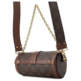 Louis Vuitton-Louis Vuitton Monogram Papillon Trunk Shoulder Bag-Brown