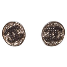 Chanel Ohrringe Silber Metall Silber Hardware