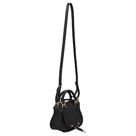 Chloé-Chloé Marcie Mini Double Carry Bag Black-Black