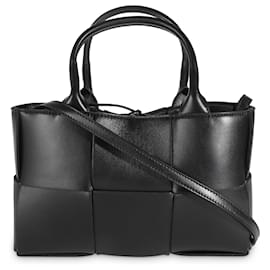 Bottega Veneta-Bottega Veneta Black Intrecciato Nappa Mini Arco Tote-Black