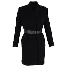 Acne Studios  Belted coat in Black Wool Black