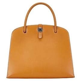 Hermès-Sac à main Hermes Darvi MM en camel-Camel