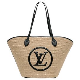 Louis Vuitton Marrone Raffia Saint Jacques Marrone Beige