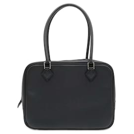 Hermès-Sac à main Hermès Plume en Epsom noir-Noir