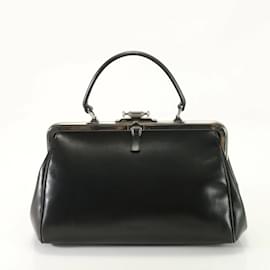 Prada-Prada Leather Tote Handbag-Black