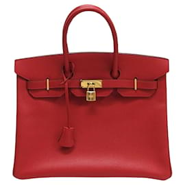 Hermès-Hermès Birkin 35-Red