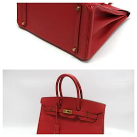 Hermès-Hermès Birkin 35-Red