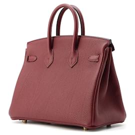 Hermès-Sac à main Hermes Birkin 25 en Rouge H-Rouge