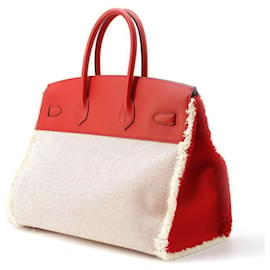 Hermès-Sac à main Hermes Birkin 35 Fray Rouge Coeur Swift-Rouge