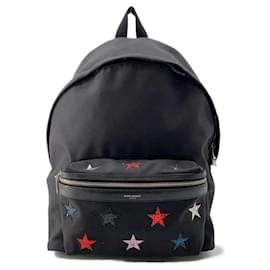 Saint Laurent Boomerang Printed Canvas Backpack sale