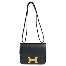 Hermès-Sac à épaule Constance III d'Hermès-Noir