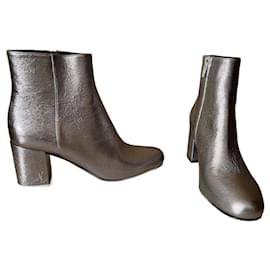 Saint Laurent-Ankle Boots-Silvery