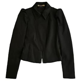 Gucci-Gucci by Frida Giannini Spring Summer 2006 Asymmetrical Black Jacket.-Black