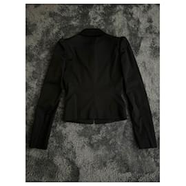 Gucci-Gucci by Frida Giannini Spring Summer 2006 Asymmetrical Black Jacket.-Black
