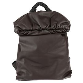 Bottega Veneta Dark Brown Leather Backpack Dark brown
