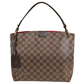 Sac à épaule Louis Vuitton Graceful PM Damier Marron Damier ebène