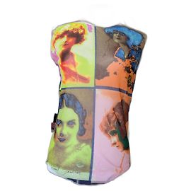 Jean Paul Gaultier Mesh Pop-Art-Oberteil Weiß