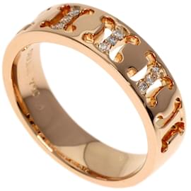 Céline-Celine Diamond Macadam Ring in 18K Pink Gold-Other