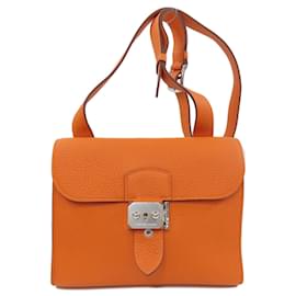 Hermès-Sac à dépeche 21 d'Hermès-Orange