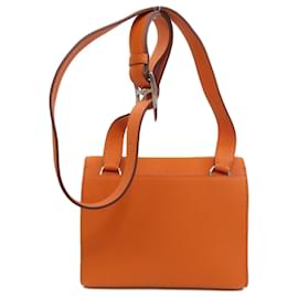 Hermès-Sac à dépeche 21 d'Hermès-Orange