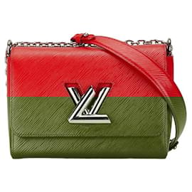 Louis Vuitton-Louis Vuitton Epi Twist MM Chain Shoulder Bag-Red