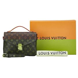 Louis Vuitton-Louis Vuitton Monogram Pochette Metis MM Handbag-Brown