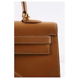Hermès-Kelly 35 handbag in leather-Beige