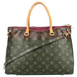 Louis Vuitton-Louis Vuitton Canvas Monogram Pallas MM Handbag-Brown