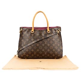 Louis Vuitton-Louis Vuitton Canvas Monogram Pallas MM Handbag-Brown