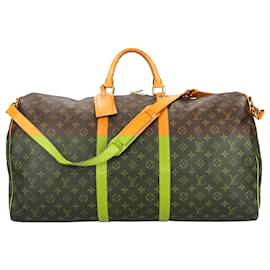Louis Vuitton-Louis Vuitton Canvas Monogram Keepall Bandouliere 60-Brown