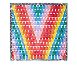 Louis Vuitton Silk Scarf Multicolor 90x90 Multiple colors