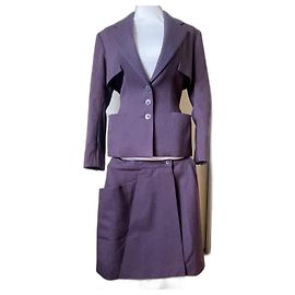 Alaïa Terno e saia Roxo Ameixa Roxo escuro