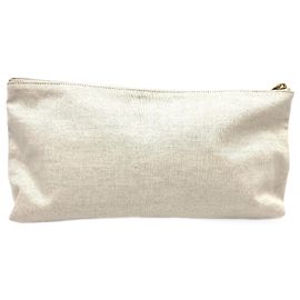 Pochette en toile beige Bottega Veneta Beige