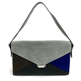 Céline Clutch e borsa a spalla Celine Diamond Marrone Nero Blu