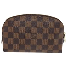 Louis Vuitton-LOUIS VUITTON Damier Ebene Pochette Cosmetic PM Pouch N47516 LV Auth 82978-Other