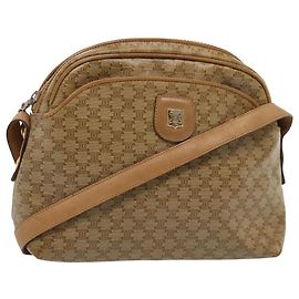 Céline Sac à épaule en toile Macadam CELINE beige Auth 82866 Beige